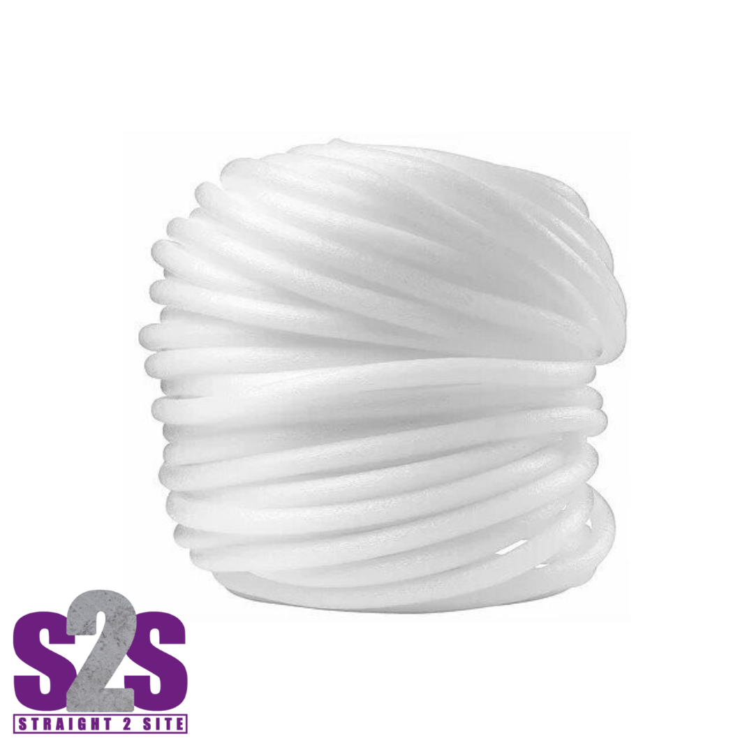 white roll of foam backer rod