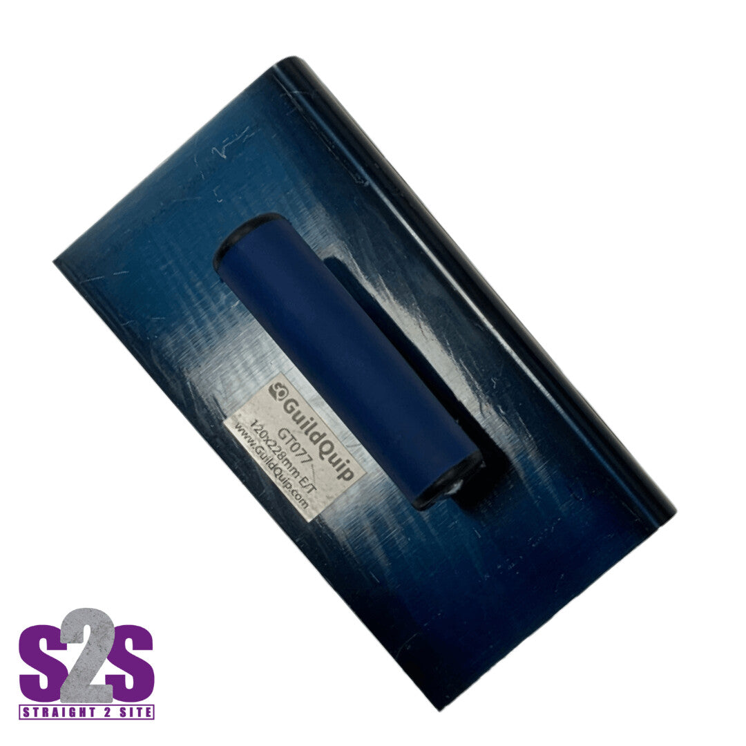 dark blue guild quip hand edging trowel