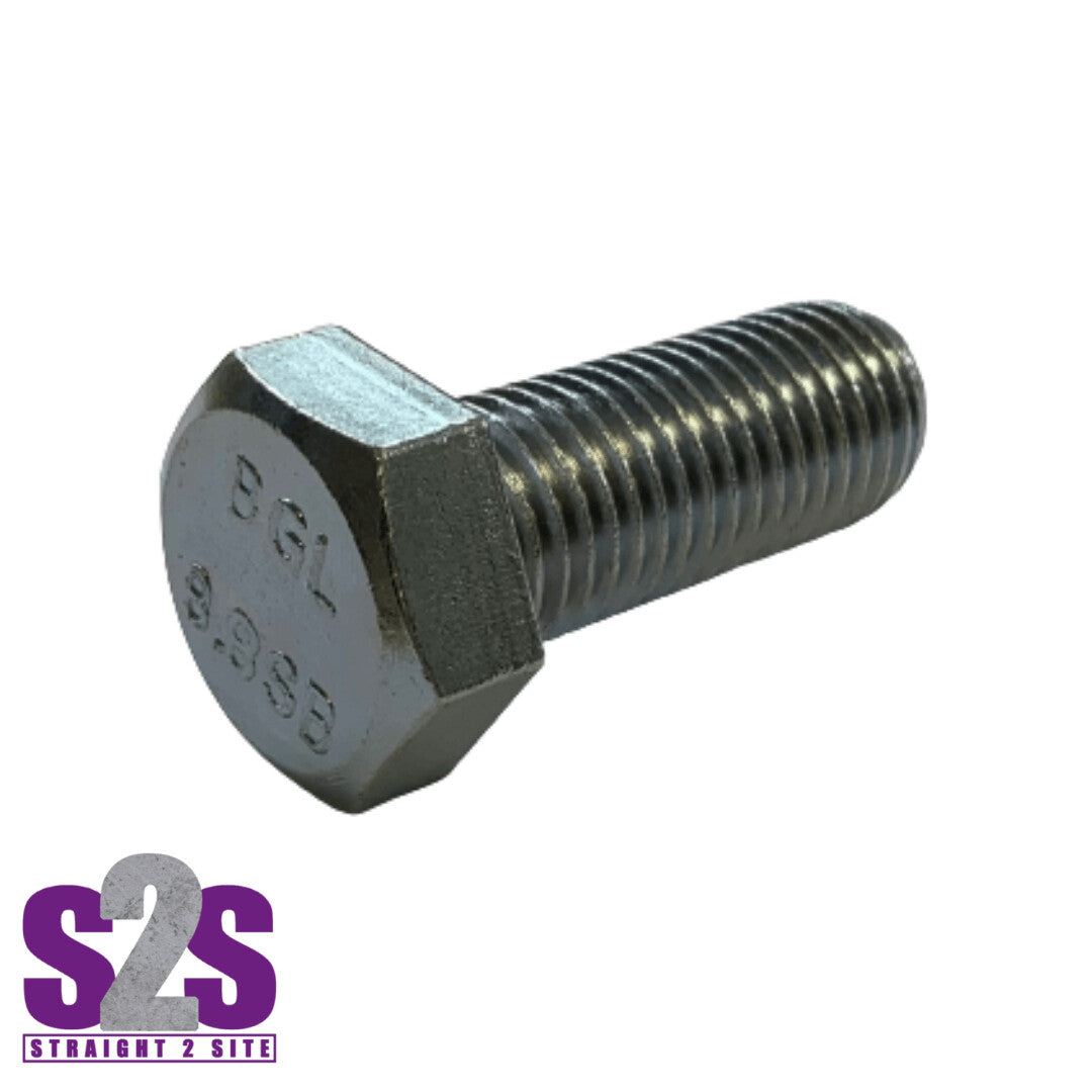 a single silver hex set screw
