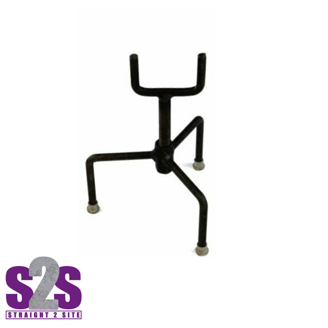 black metal screed chair