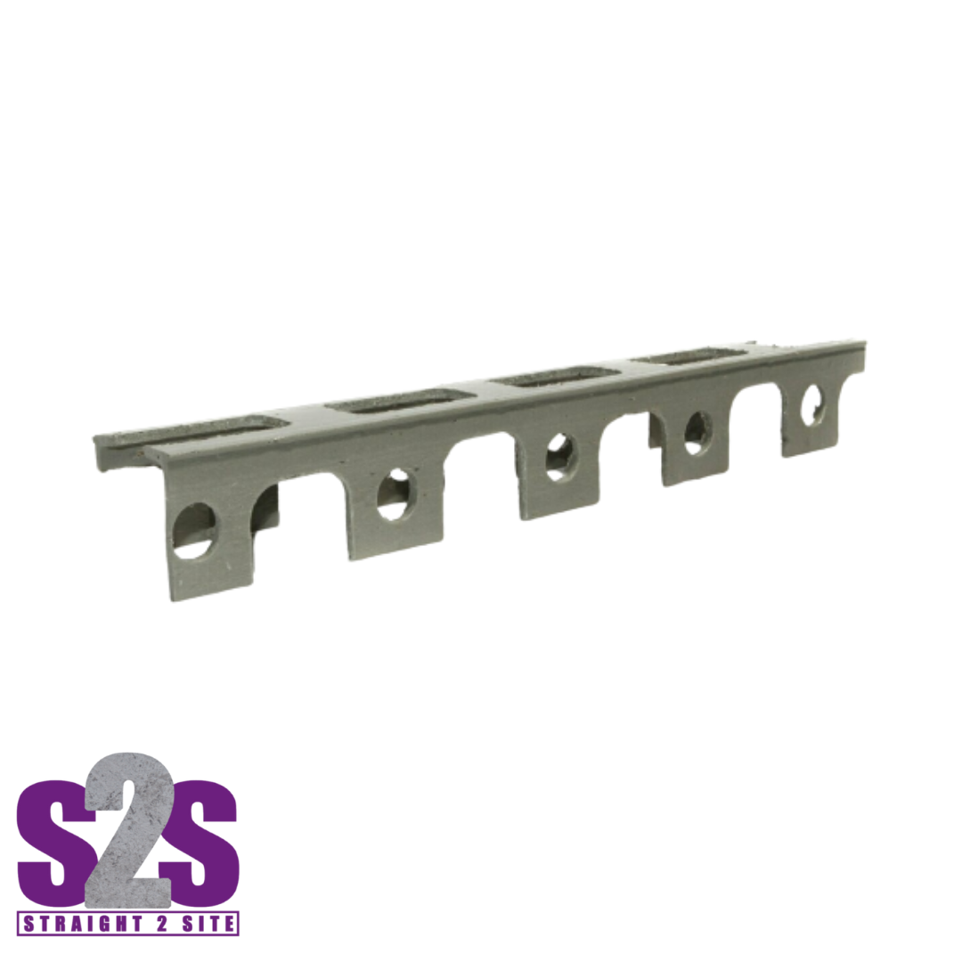 a length of grey plastic chair