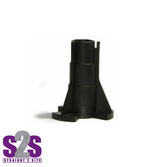 a single tie bar plastic anchor