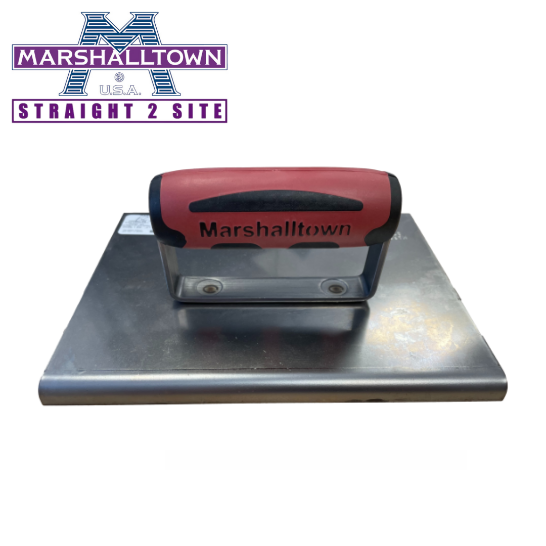 Marshalltown Stainless Steel Straight end hand edger 203 x 152mm - 10m
