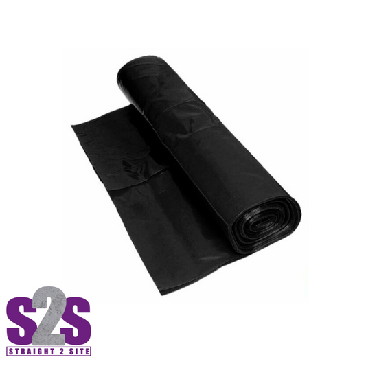 a roll of black damp proof membrane