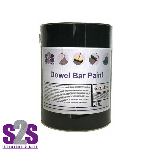 a 5 liter tin of dowel bar paint