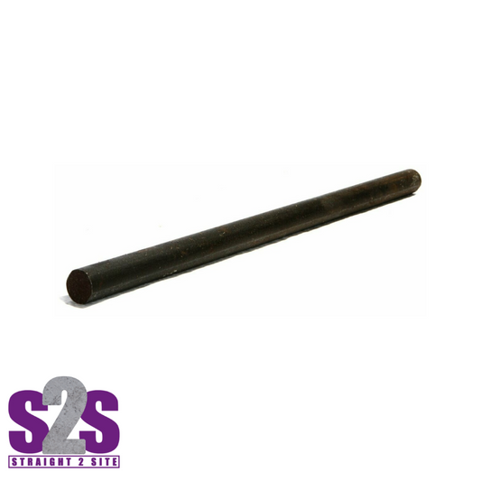  a single black length of dowel bar