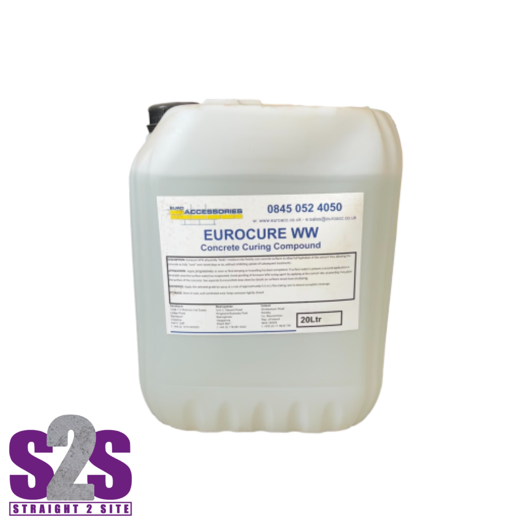 Eurocure Water Based Concrete Hardener Dustproofer & Curing Agent 20L