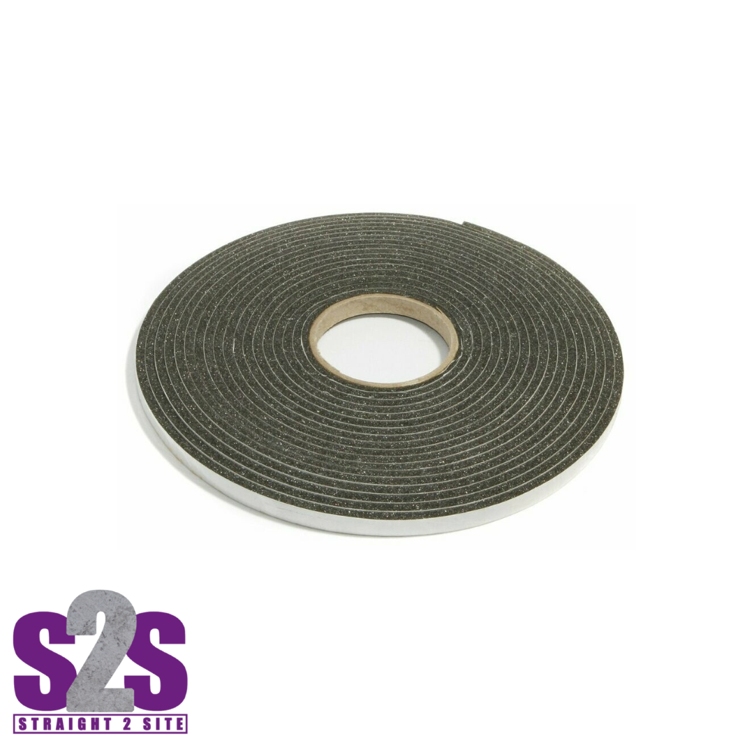 a dark grey roll of formwork foam tape