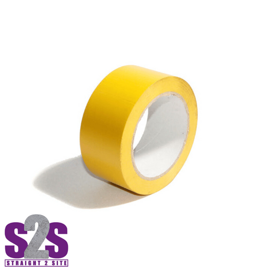a yellow roll of formwork tape