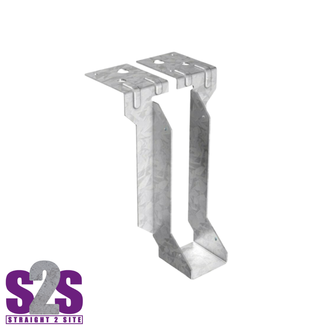 a single silver joist hanger timber to masonry