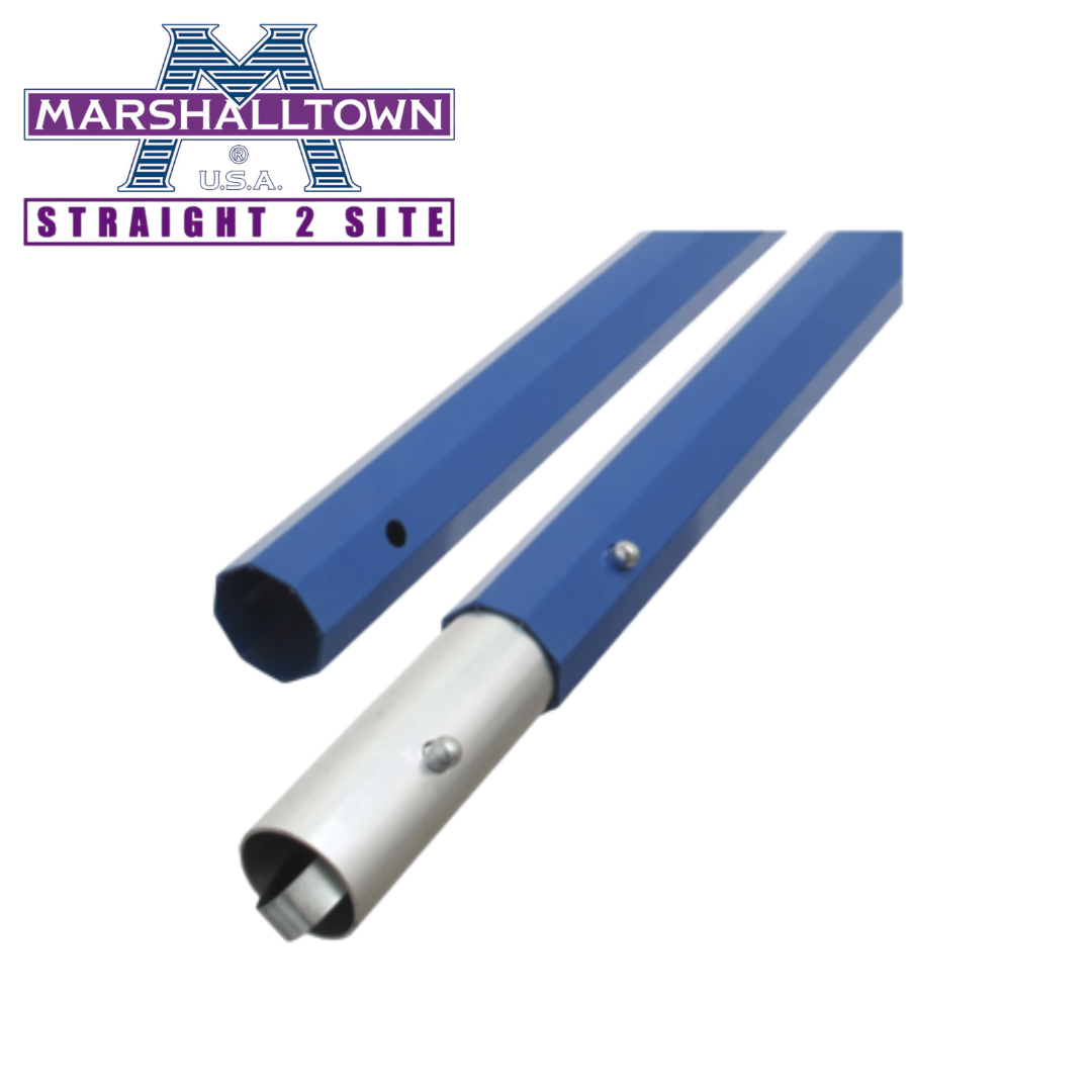 blue marshalltown octagon push button handle