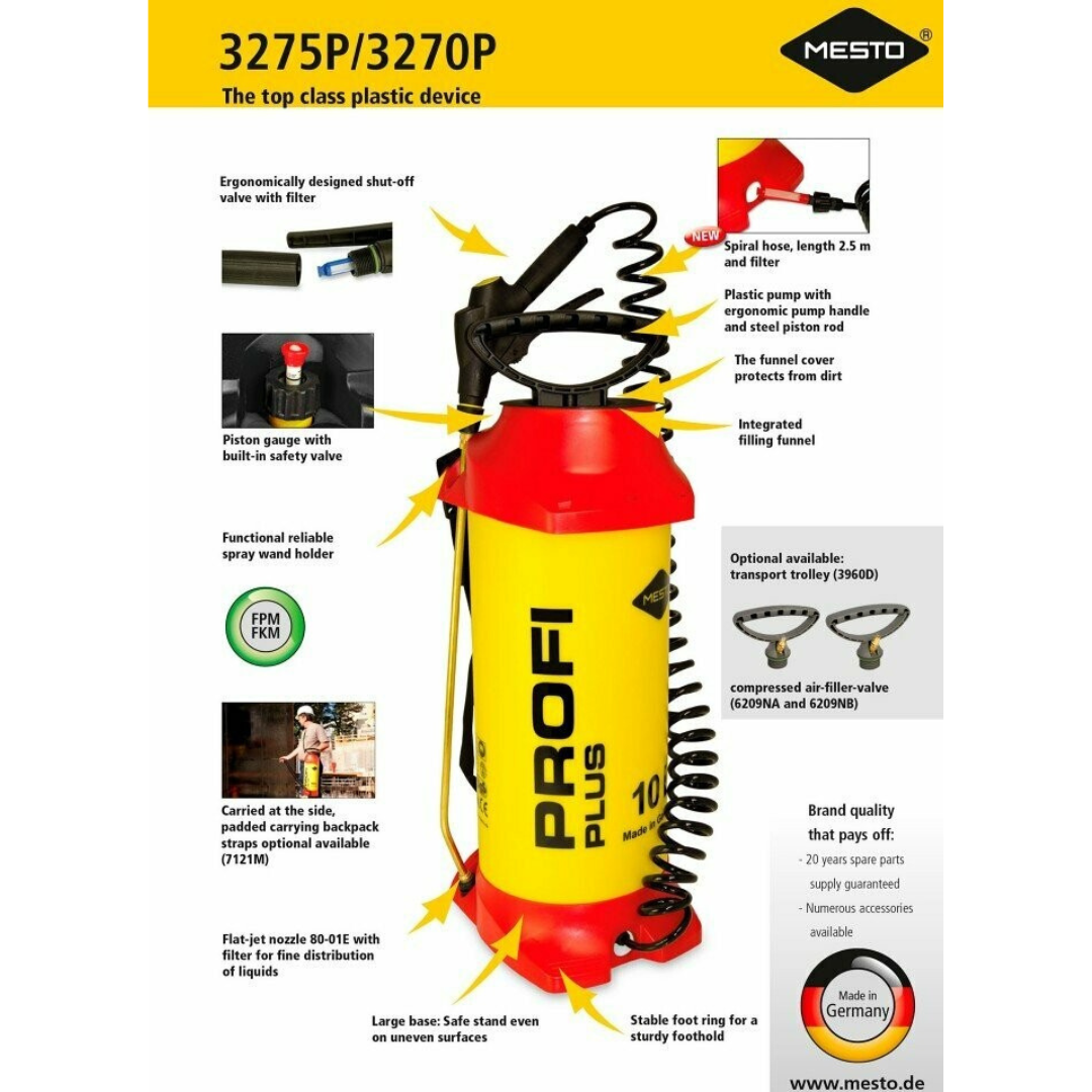 yellow profi plus sprayer data sheet