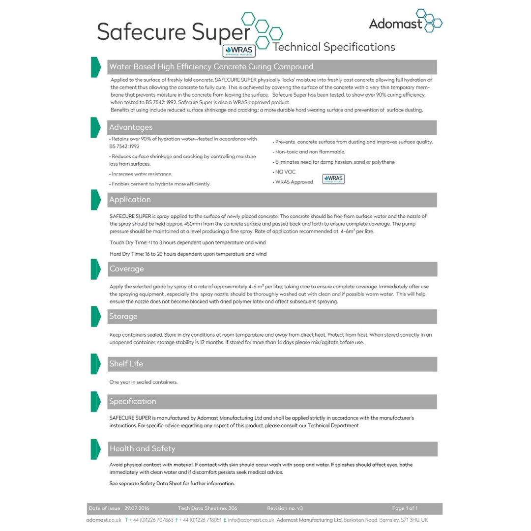 safecure super data sheet
