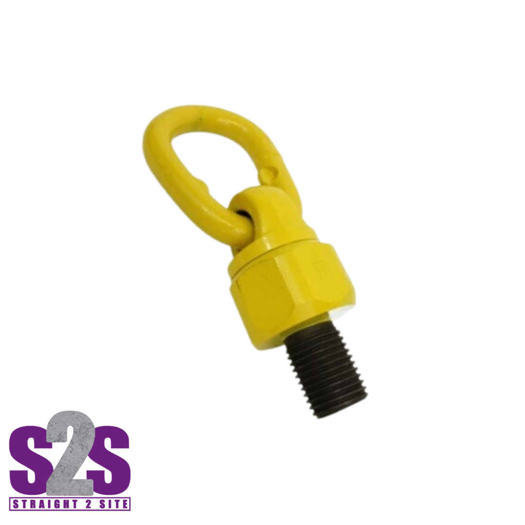 a yellow swivel lifting eye